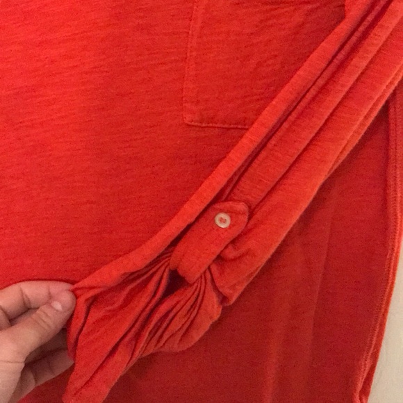 Casual 3/4th length coral top - Picture 3 of 4